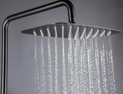 Douchekop in acciaio inox 304 (grigio) 25x25cm 10" vaso quadrato
