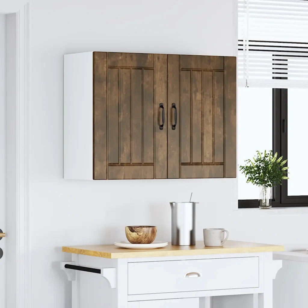 Pensile da Cucina Lucca Rovere Fumo in Legno Multistrato