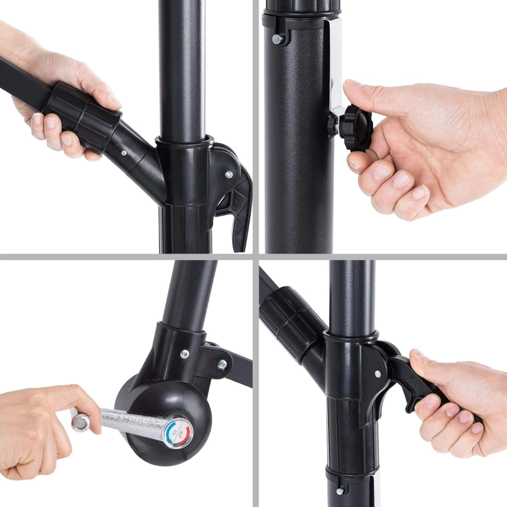 Ombrellone a Braccio Brazil Ø300cm UV50+ Manovella Idrorepellente Ombrelloni Giardino