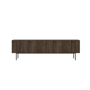 Porta TV in legno "Herman" - 160 x 31 x 45 cm - Marrone