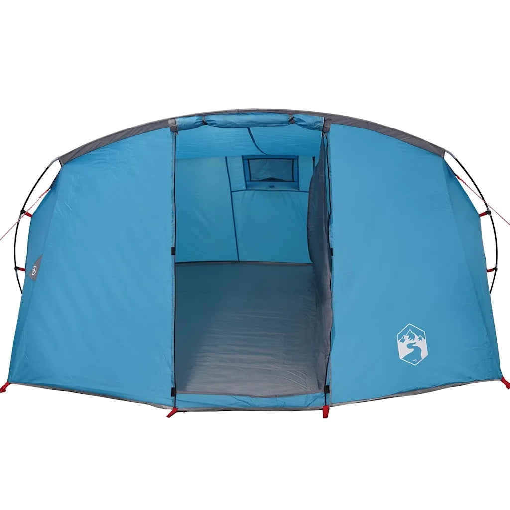 Tenda tunnel per 4 persone Blu e Grigio 318 x 275 x 140 cm