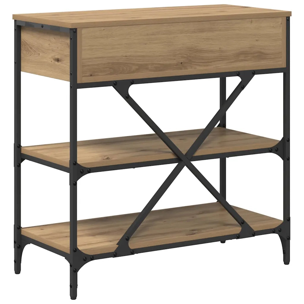 Tavolo consolle con cassetto Marrone 75 x 34,5 x 75 cm legno 871313
