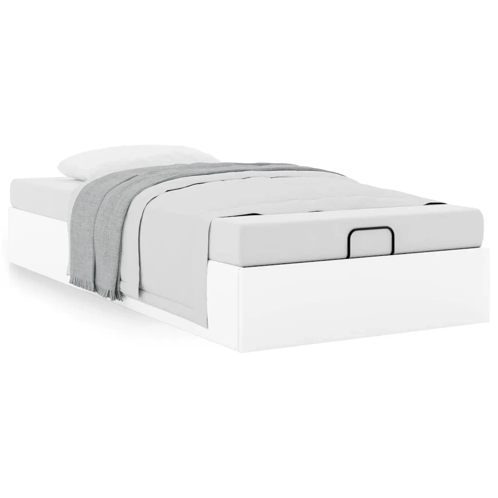 Struttura Letto Pouf senza Materasso 100x200 cm Similpelle 3310785