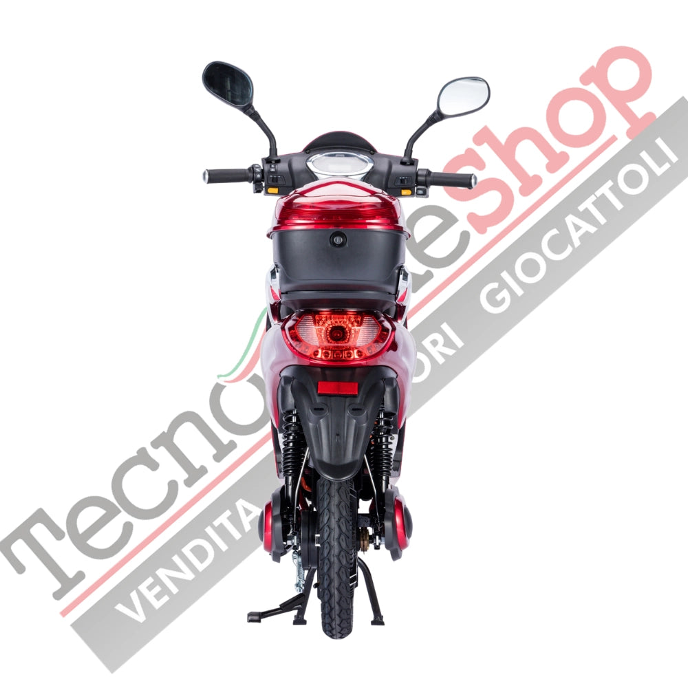 Bicicletta Elettrica Scooter Z-TECH ZT-09-TC 500W 20Ah 48V Batteria Piombo-Rosso