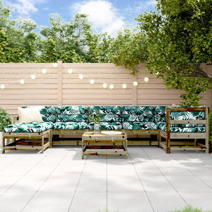 Set Divani da Giardino 8pz con Cuscini Legno Impregnato di Pino 3185891