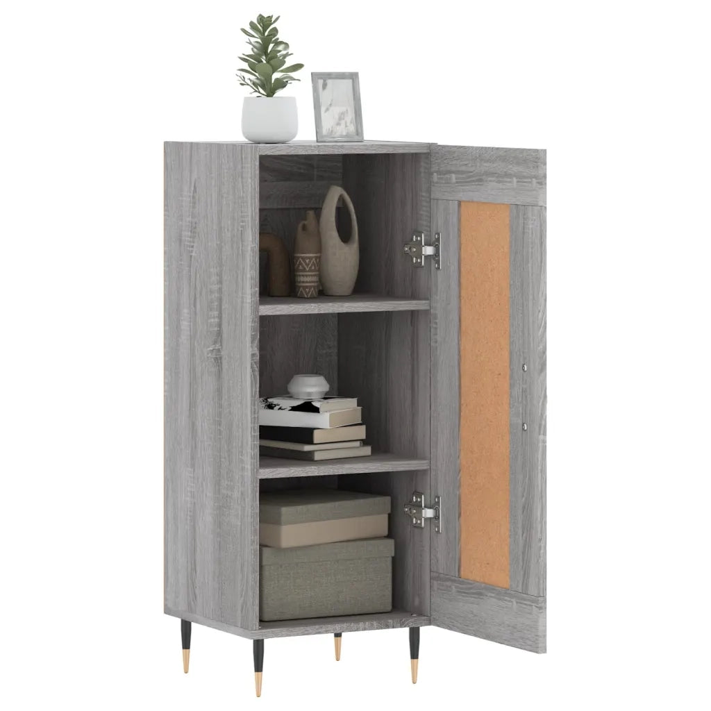 Credenza Grigio Sonoma 34,5x34x90 cm in Legno Multistrato 830426