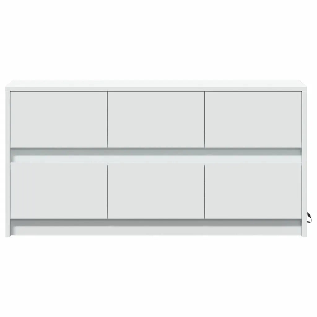 Mobile Porta TV con LED Bianco 100x34x50 cm in Truciolato 852215
