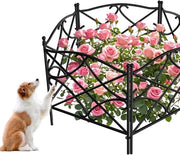 Decorativa Recinzione Metallica per Giardino con Filo di Legno - 24in x 10ft