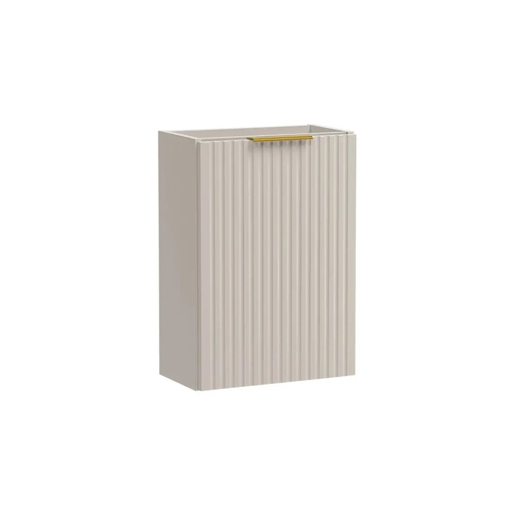 Mobile sotto lavabo NOXERA – 40 cm – 1 porta – Beige opaco – Mobile sospeso compatto