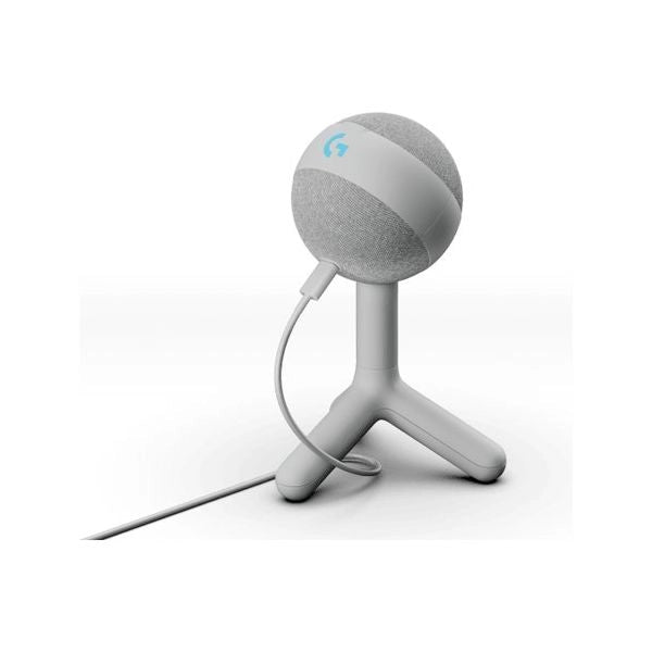 Microfono usb logitech 988 000558 yeti orb rgb lightsync off white
