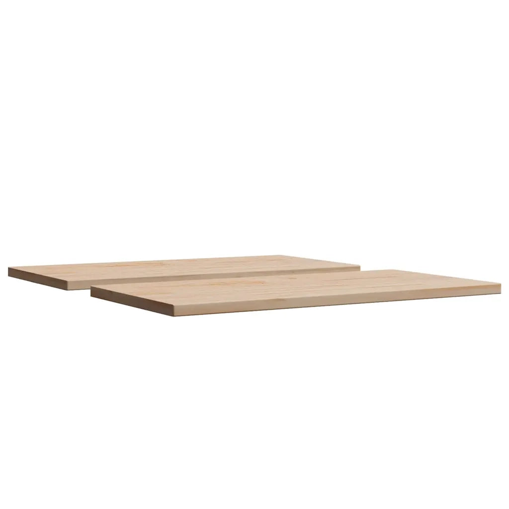 Piani Tavolo 2 pz 70x35x2,5 cm Rettangolare Legno Massello Pino 847426