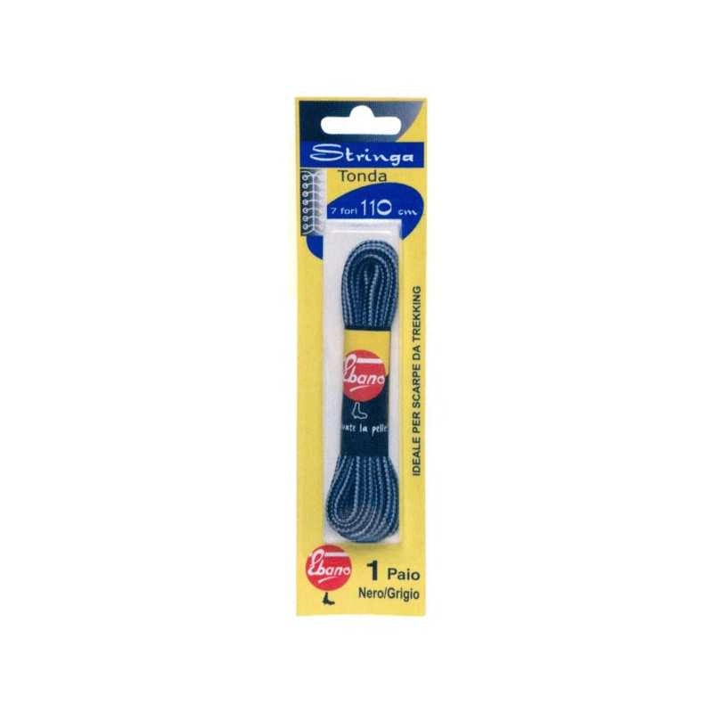 Stringa Sport Tonda Nero/Grigio P.1 cm 110 Ebano