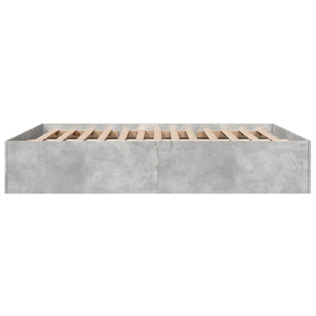 Giroletto-Struttura Letto Grigio Cemento 150x200 cm in Legno Multistrato 503579
