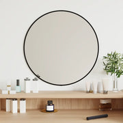 Specchio da Parete Nero Ã˜ 50 cm Rotondocod mxl 120862