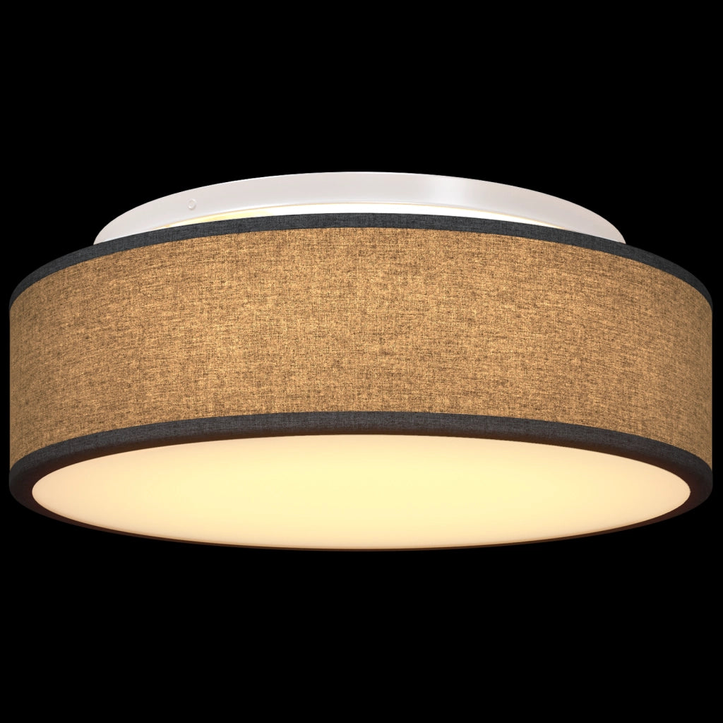 Lampade a Soffitto a Incasso Nere Ã˜ 38 cm Tessuto E27