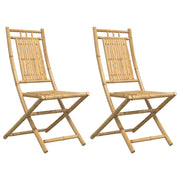 Sedie da Giardino Pieghevoli 2 pz | Sedie da Esterno 46x66x99 cm in Bamb¨´