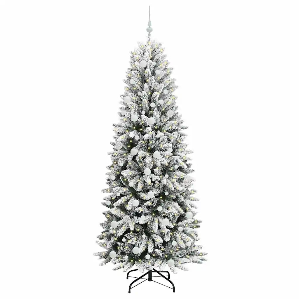 Albero di Natale | Decorazioni natalizie artificiale con 300 LED Bianco 210 cm