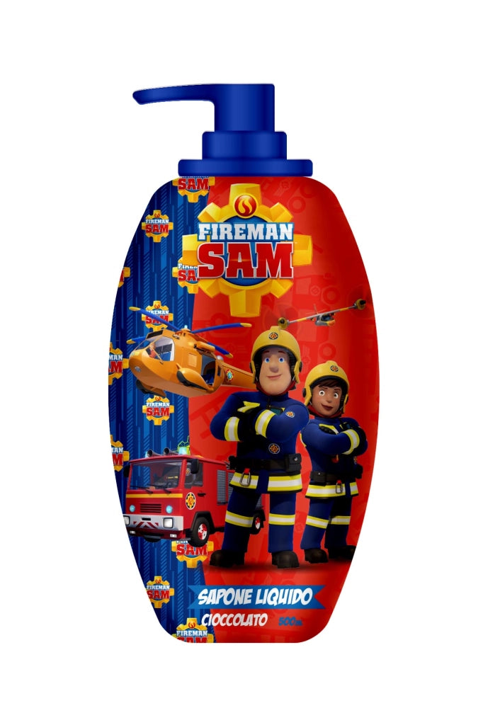 SAPONE LIQUDO PER MANI SAM IL POMPIERE IN FORMATO DA 500ML FRAGRANZA CIOCCOLATO