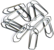 Paperclip in acciaio - 33 mm - medie dimensioni - 100 pezzi