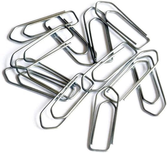 Paperclip in acciaio - 33 mm - medie dimensioni - 100 pezzi