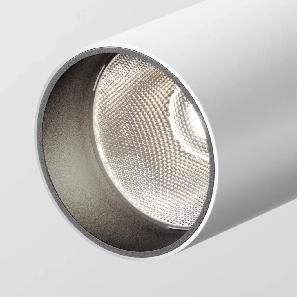 Maytoni Lampada da soffitto moderna FOCUS LED 1 luce LED integrato bianco metallo