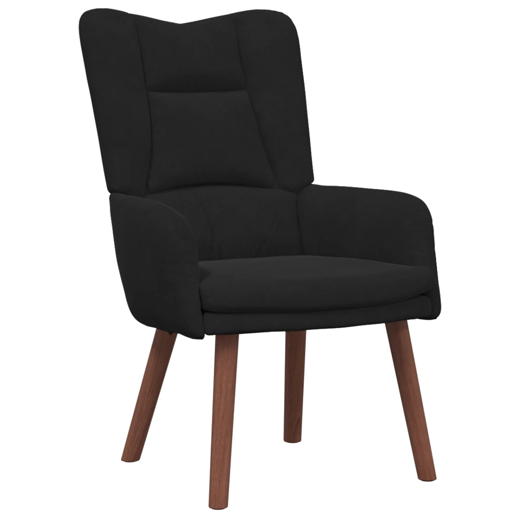 Sedia Rilassante  in Velluto Nero