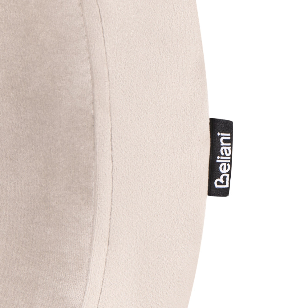 Letto matrimoniale con rete testiera in velluto beige chiaro gambe in metallo camera da letto 120 x 200 cm classica minimalista