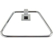 Trade Shop - Anello Porta Asciugamano Asciugamani Fissaggio A Parete Bagno Square 22 Cm 59183 -