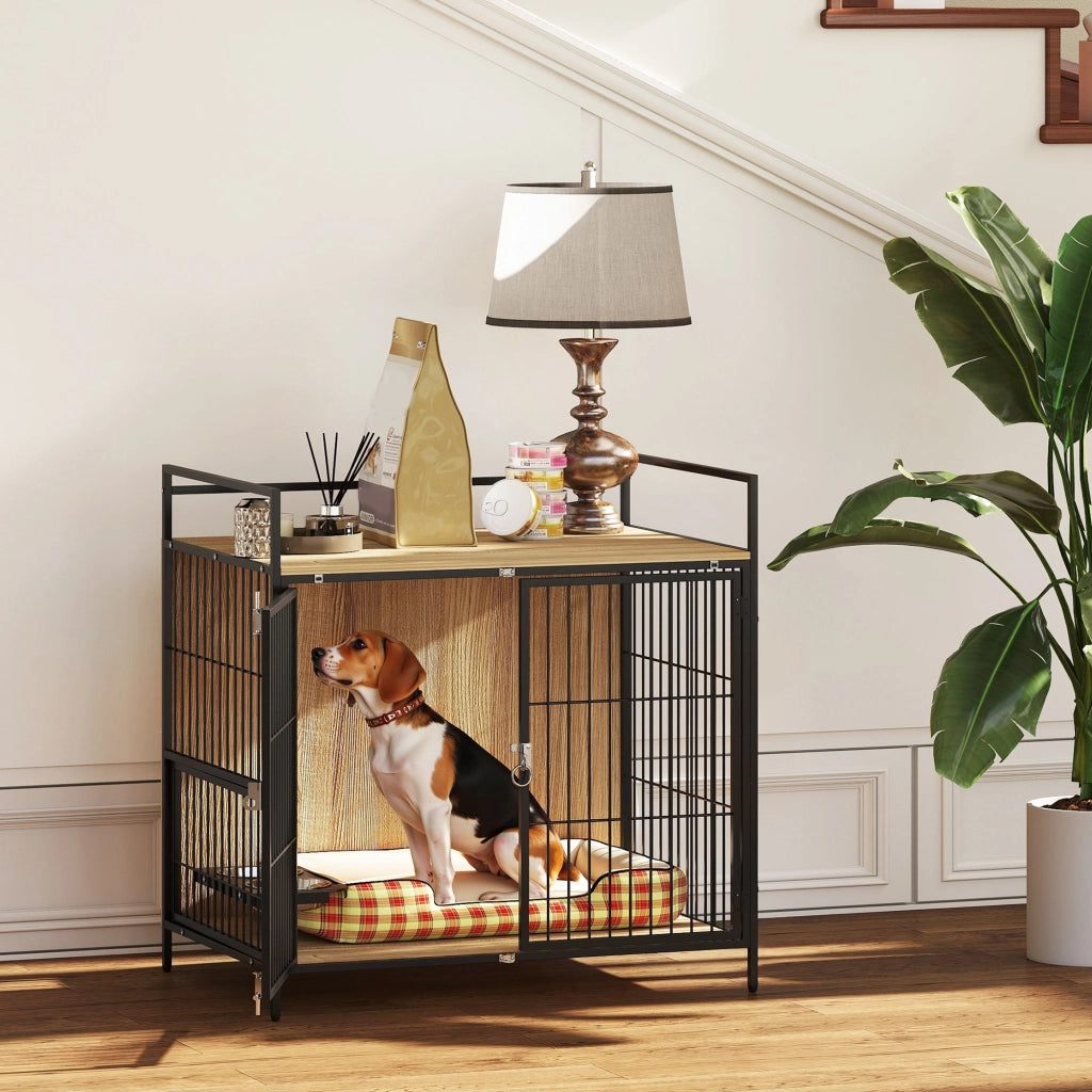 Tavolino Moderno per Cani ¨C Zephmum ¨C Legno Rovere 80x56x76,5 cm