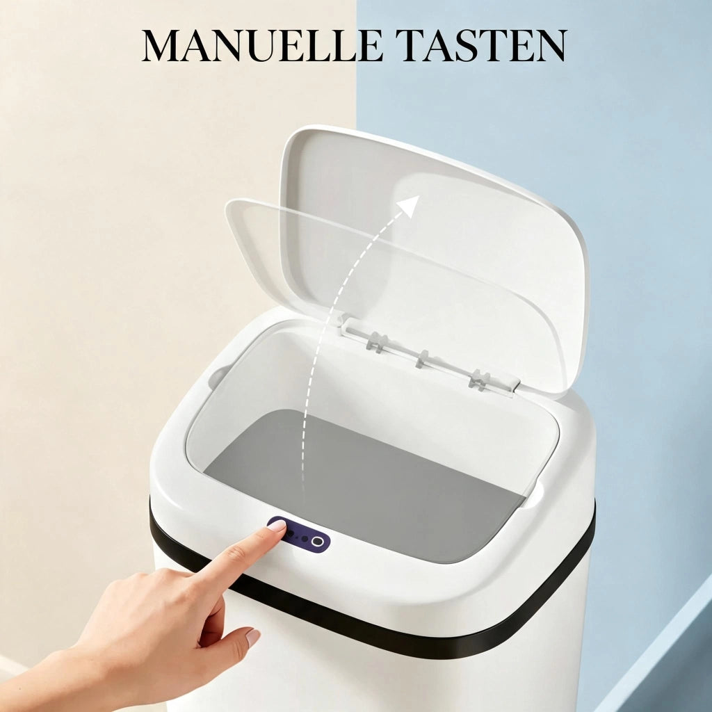 Pattumiera da cucina automatica con sensore, verticale e alta. Include solo il bidone della spazzatura.