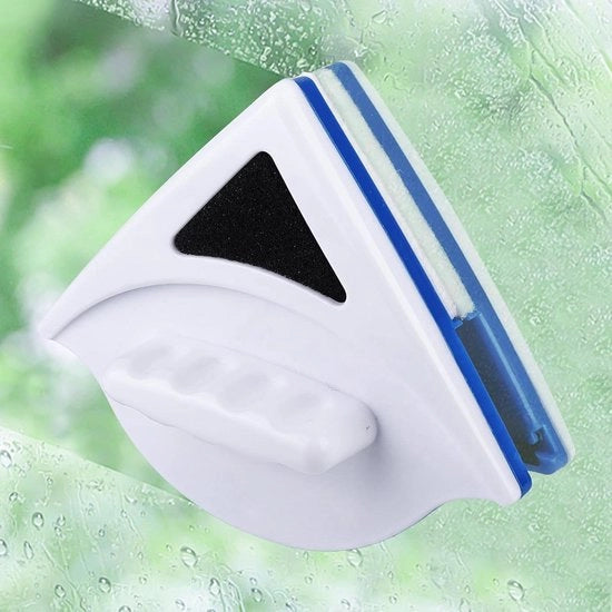 Pulitore magnetico a doppia faccia per spessori di vetro da 3 a 8 mm - Vetro singlo - Pulitore di vetro potente.