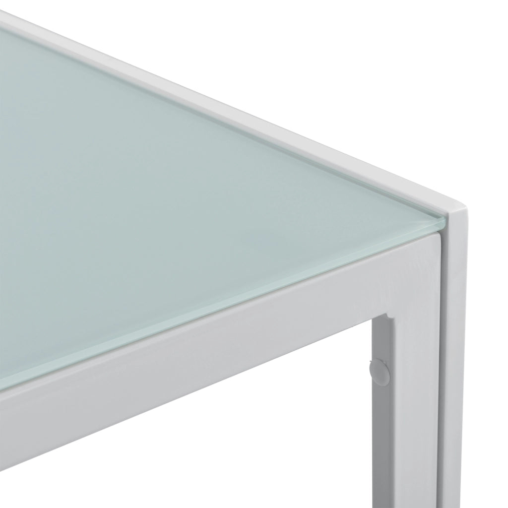 Set Salottino da Esterno Lerum Divano 2 Poltrone e Tavolo Basso Set Lounge - Bianco casa.pro