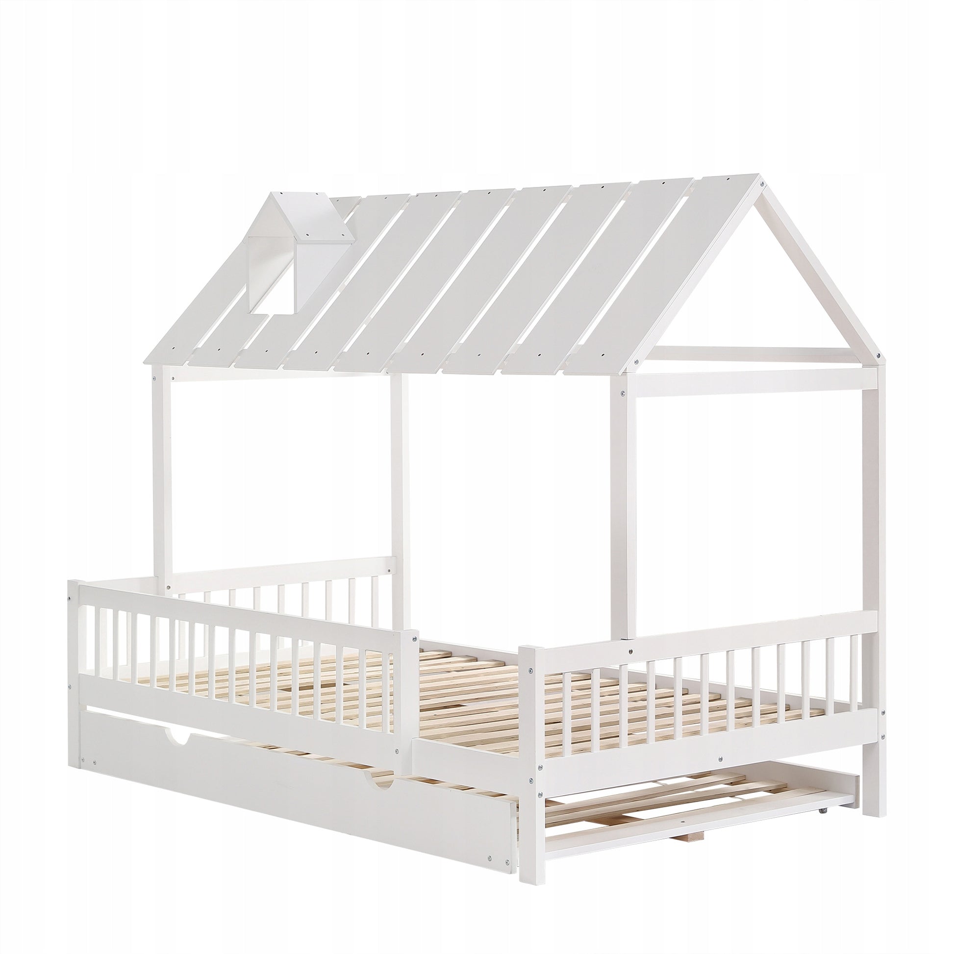 Letto singolo con cassetto e testiera - Xylo - 120x200 - Bianco