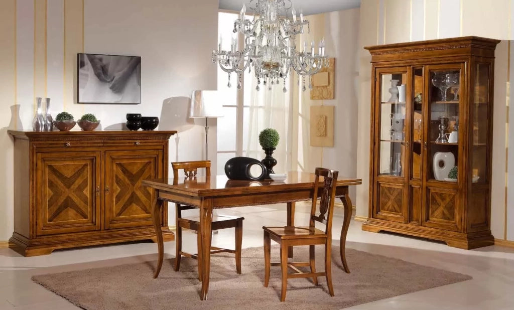 Madia credenza legno 2 ante 2 noce bassano l.160 p.53 h. 115 - Mobili 2G