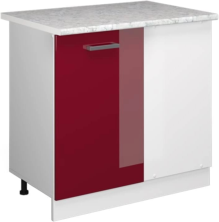Armadio universale ad angolo R-Line, Sonoma, 75.6 cm con anta, con piano di lavoro, per la conservazione di utensili domestici e scorte