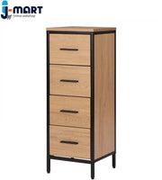Cassettiera da bagno - Mobili da bagno - Cassettiera da bagno a colonnina alta - Cassettiera da bagno con 4 ante - 30 x 30 x 82 cm (L x P x A)