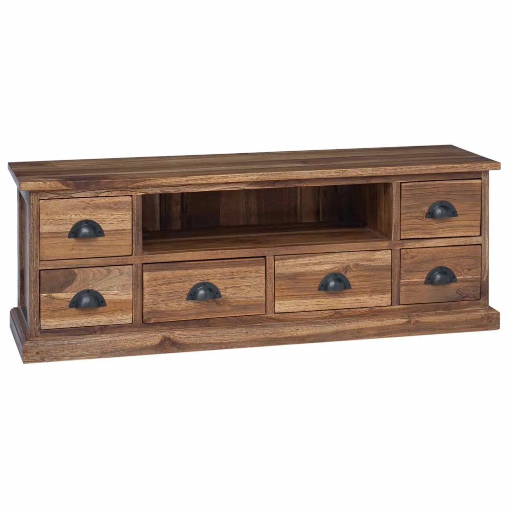Supporto TV Naturale 110 x 30 x 40 cm Legno di teak solido 42017955