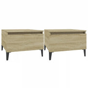 Tavolini 2 pz | Tavolo laterale Rovere Sonoma 50x46x35 cm in Legno Multistrato