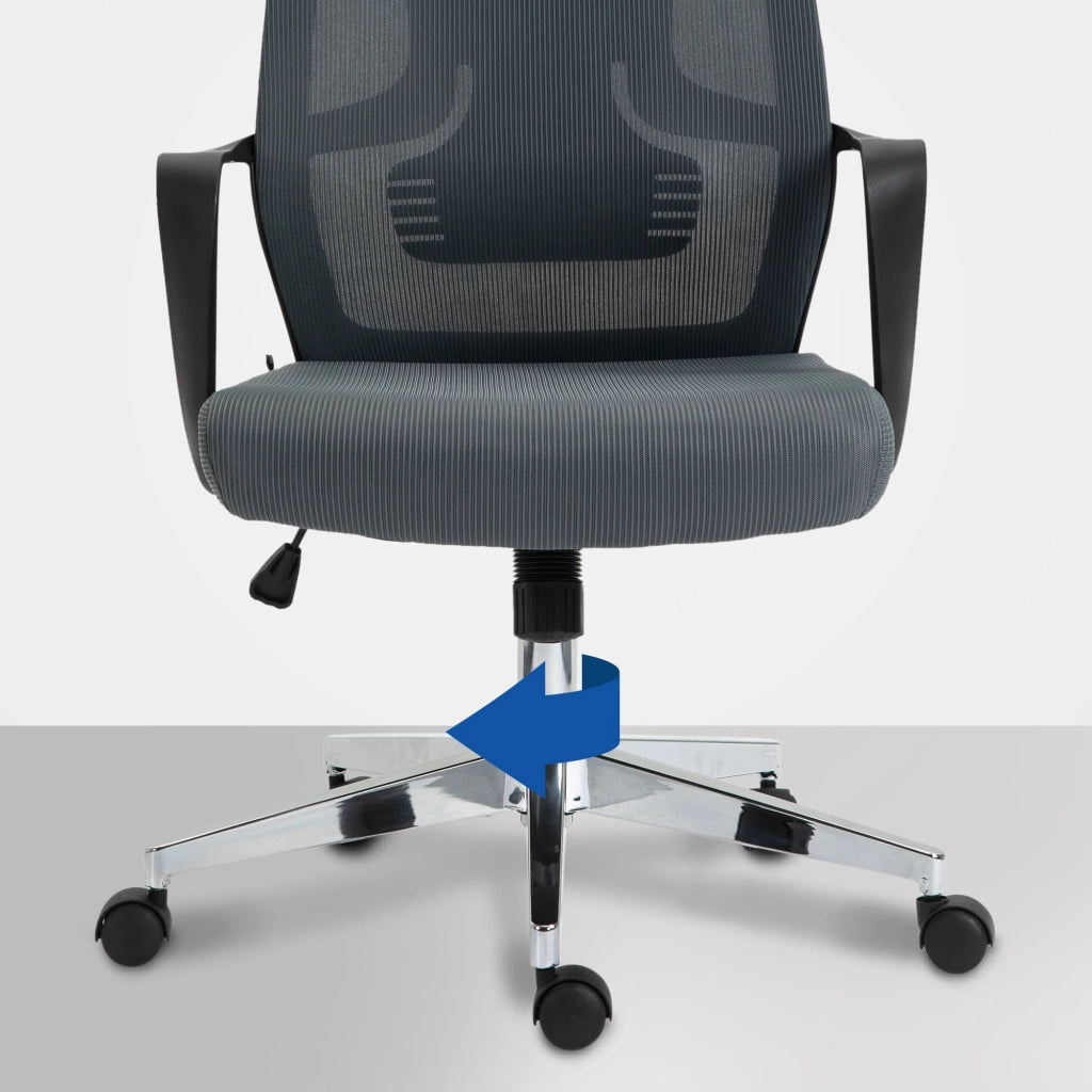 Sedia da ufficio Kanab grigio