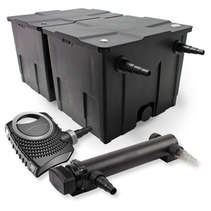 set per laghetti filtro a 2 camere 60000l chiarificatore UVC 3 serie da 36W pompa NEO8000 70W