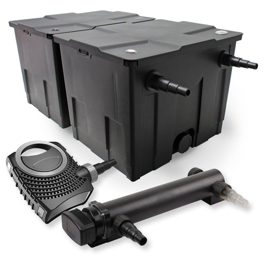 set per laghetti filtro a 2 camere 60000l chiarificatore UVC 3 serie da 36W pompa NEO8000 70W