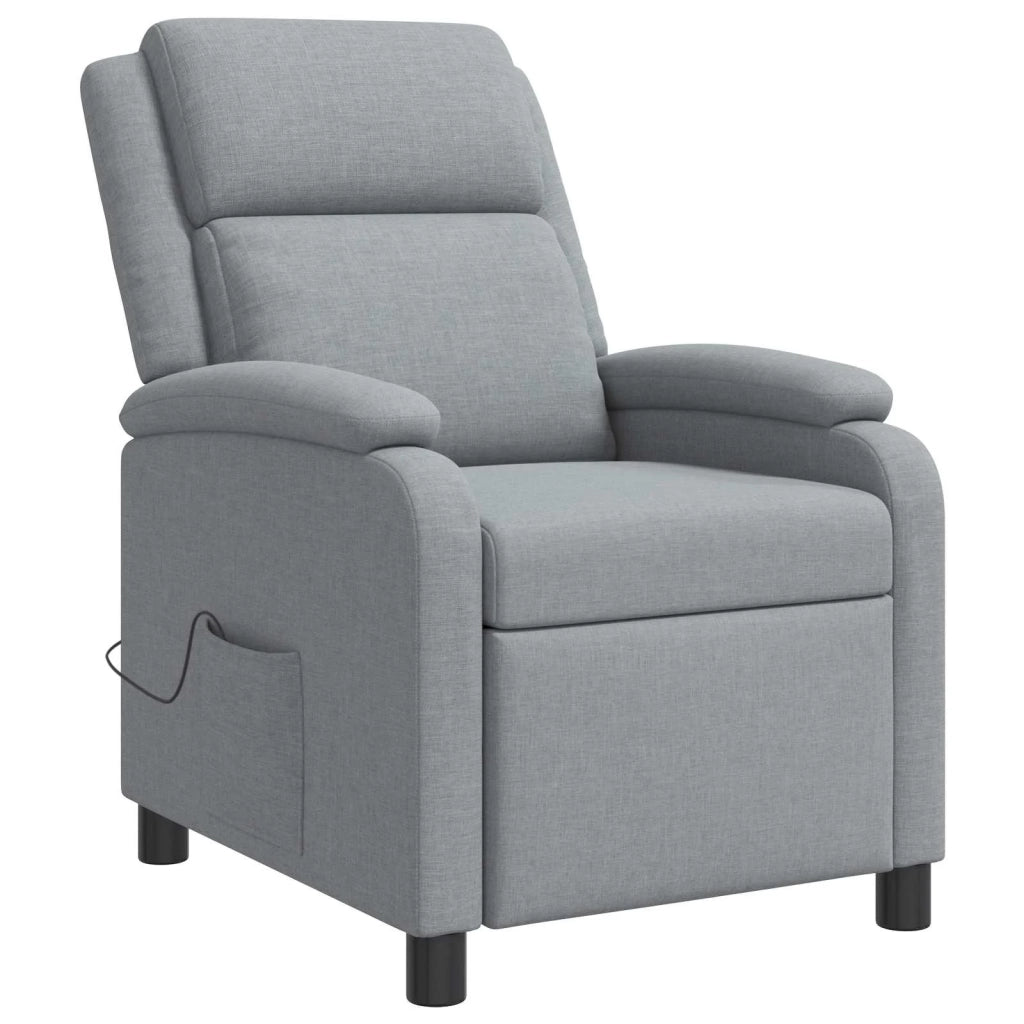 Divano Sedia-Poltrona Massaggiante Grigio Chiaro Tessuto 803346