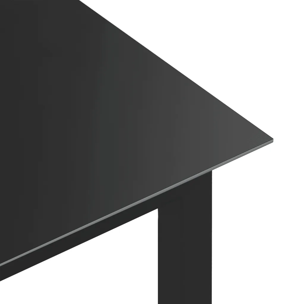 Set Mobili da Pranzo per Giardino 9 pz in Alluminio Antracite cod mxl 35712