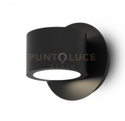 POINT-A Lampada da parete nero opaco 2 luci GX53 orientabile