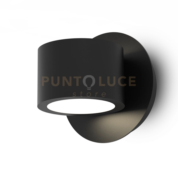 POINT-A Lampada da parete nero opaco 2 luci GX53 orientabile
