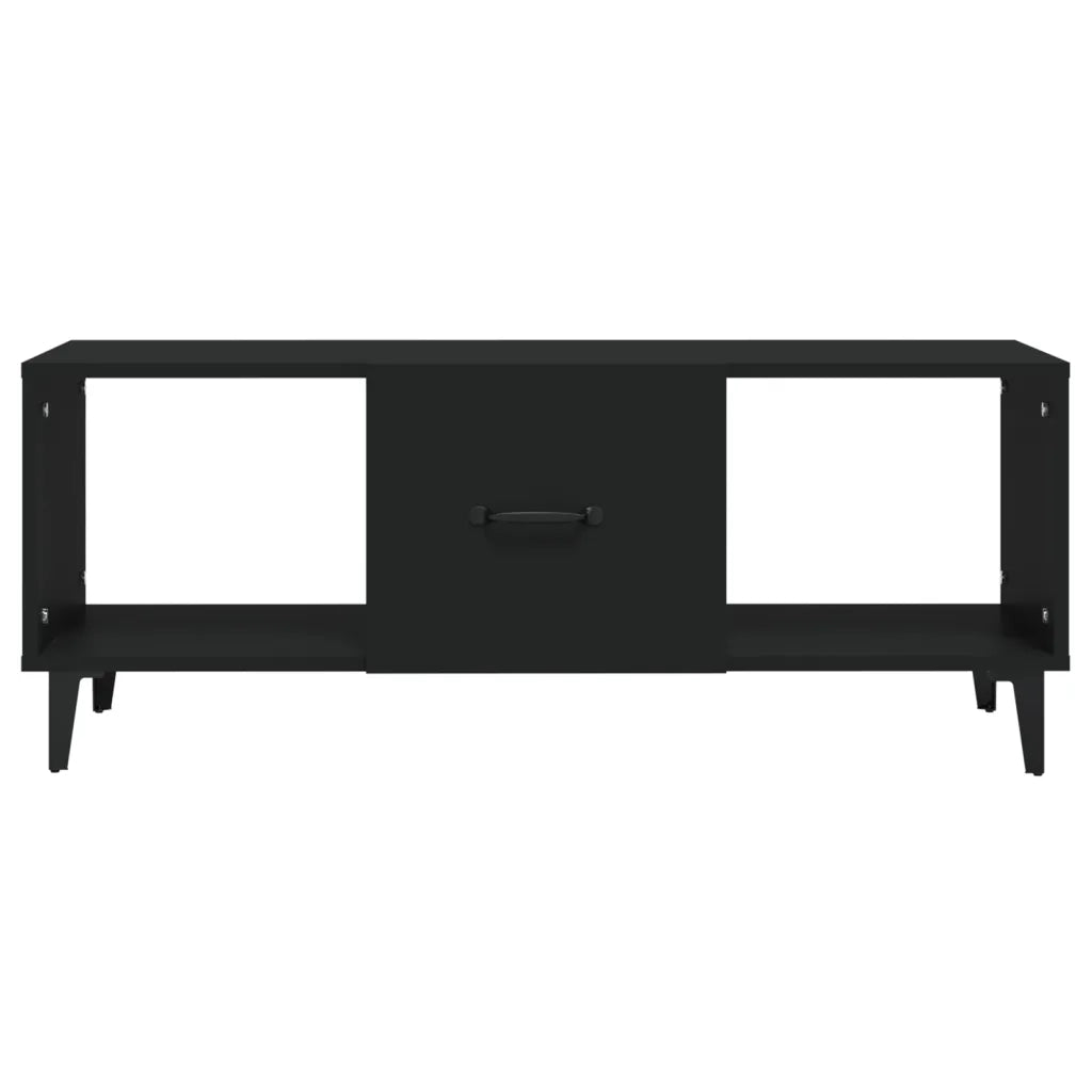 Tavolino da Salotto Nero 102x50x40 cm in Legno Multistrato cod mxl 27427
