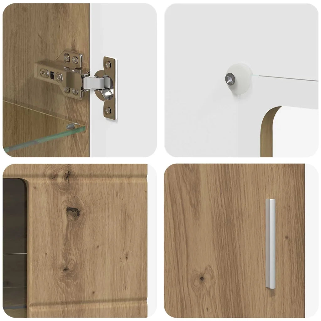 Credenza con porta FLORIN Rovere artigianale 55,5 x 29 x 100 cm