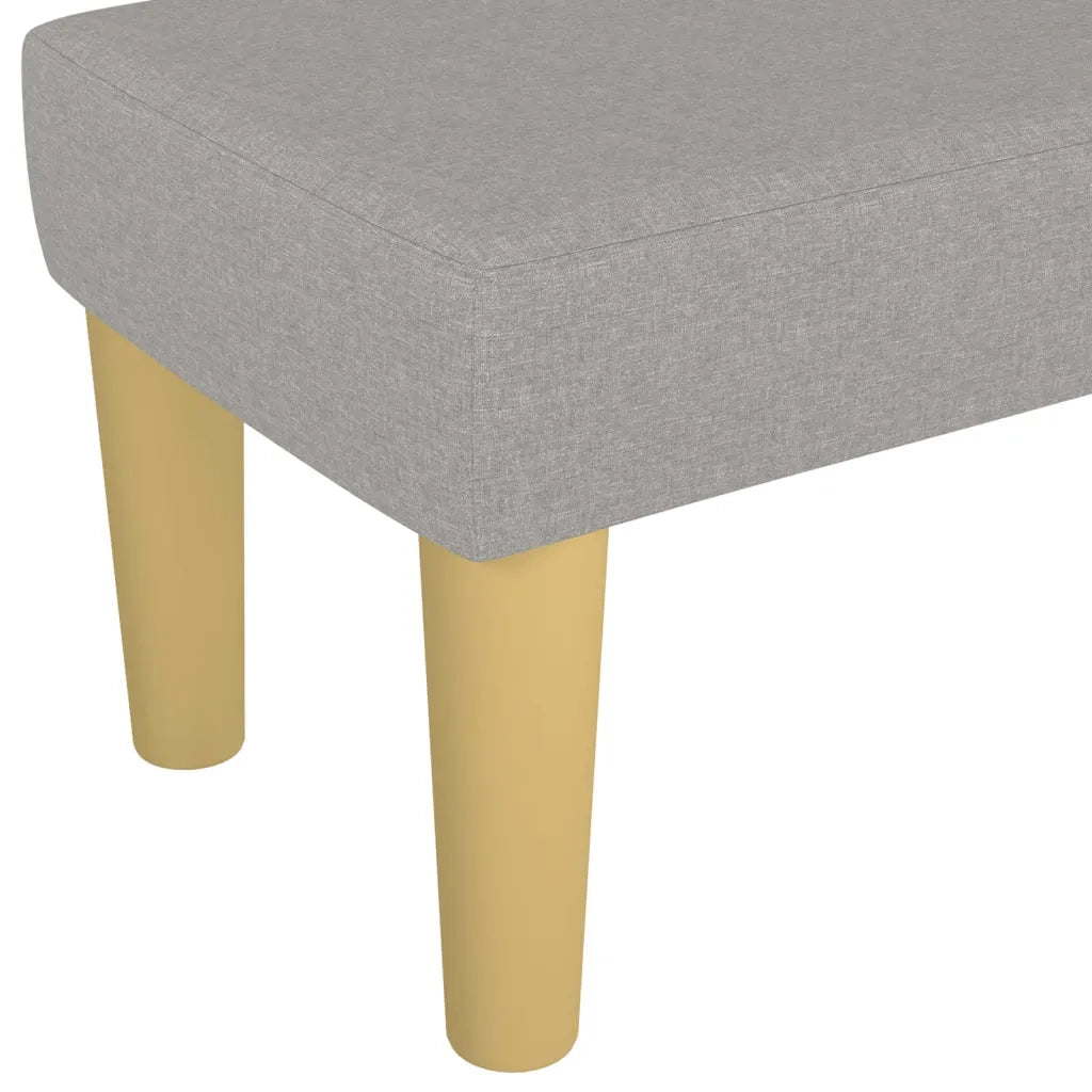 Panca Grigio Chiaro 100x30x30 cm in Tessuto CFW5176363