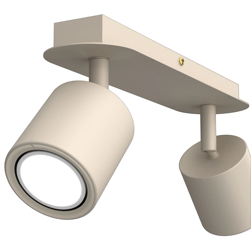 Barra soffitto orientabile 2xGU10 beige Demia Luminex