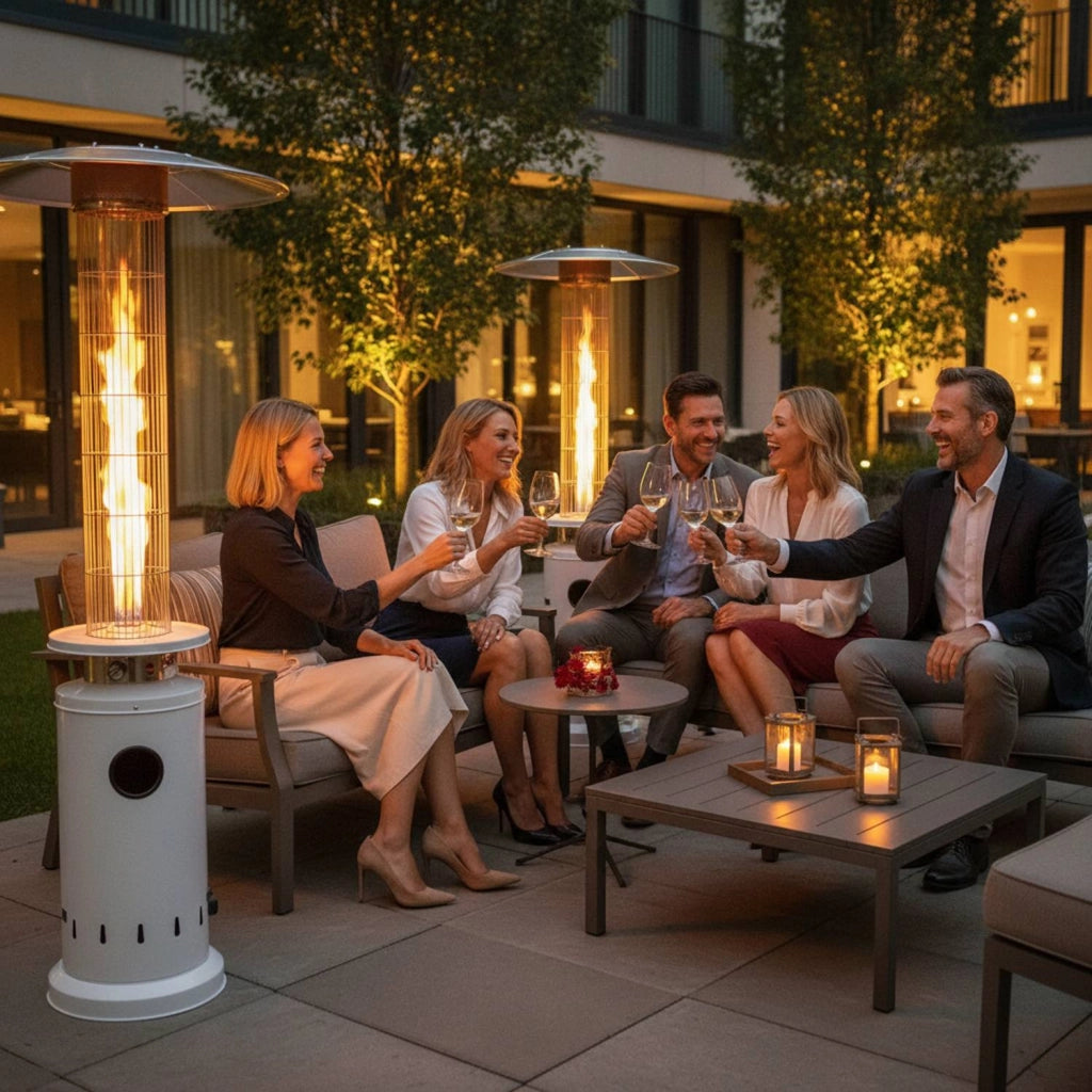 Marvin Stufa A Fungo Gas Bombola Gpl Da Esterno Portatile Cilindro Arredo Per Terrazzo Patio Giardino Locali Ristoranti